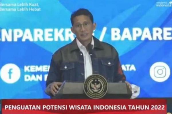 Sandiaga Uno Sampaikan Optimisme Indonesia Hadapi Tantangan 2022