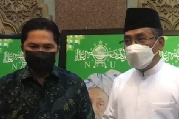 Temui Gus Yahya, Erick Thohir Bahas Program Strategis