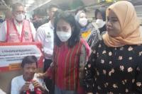 Kunker ke Stasiun Pasar Senen, Menteri PPPA Apresiasi Pelayanan KAI
