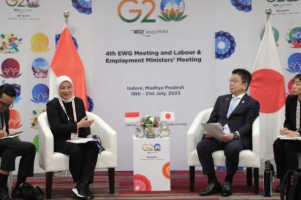 RI dan Jepang Bahas Isu Ketenagakerjaan di Sela G20 India