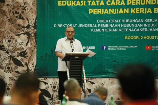 Kemnaker Tekankan Perlunya Jalin Hubungan Industrial Harmonis