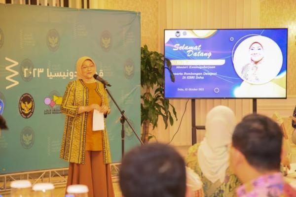 Di Qatar, Menaker Bahas Business Matching hingga Permenaker 4/2023