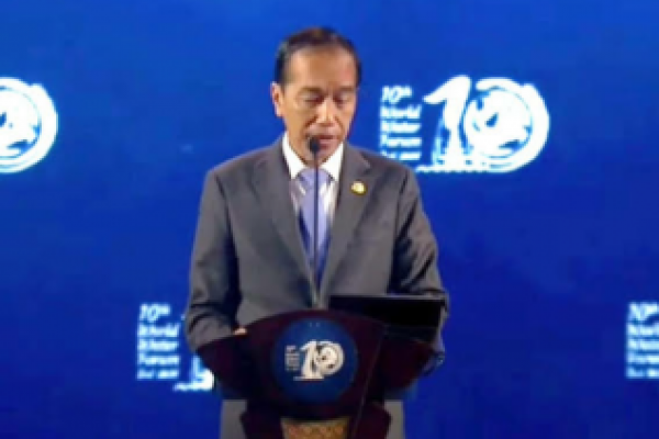 Jokowi: Tanpa Air, Tidak Ada Perdamaian