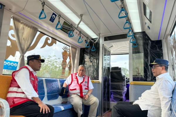 Menhub-CRRC China Uji Coba Kereta Otonom di IKN