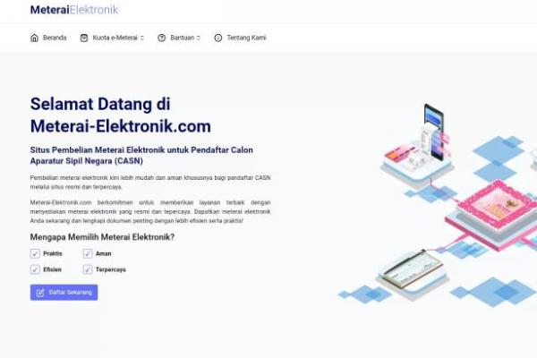 E-Materai Sempat Error, Pemerintah Perpanjang Pendaftaran CPNS