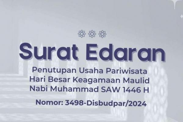 Maulid Nabi, Pemkot Bandung Insruksikan Usaha Hiburan Wajib Tutup