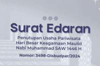 Maulid Nabi, Pemkot Bandung Insruksikan Usaha Hiburan Wajib Tutup