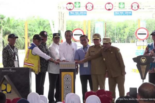 Presiden Jokowi Resmikan Tol Indrapura-Kisaran, Telan Anggaran Rp6,32 Triliun
