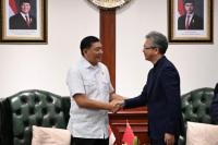 Menhan Sjafrie Bahas Peningkatan Kerja Sama dengan Dubes China