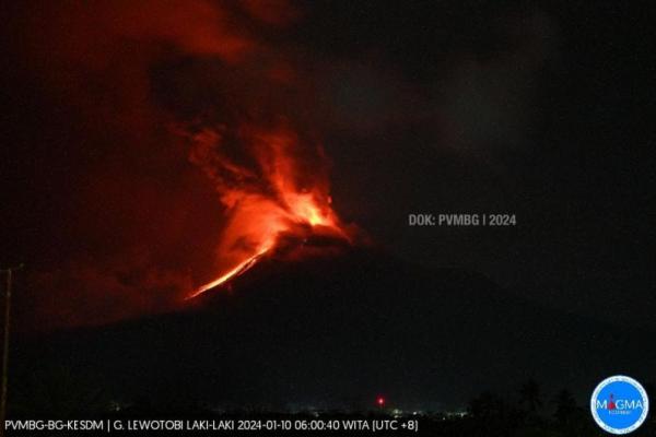 Aktivitas Vulkanik Meningkat, Status Gunung Lewotobi Jadi Awas