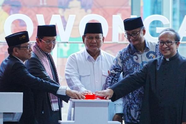 Prabowo Sebut Terowongan Silaturahmi Simbol Kerukunan Bangsa