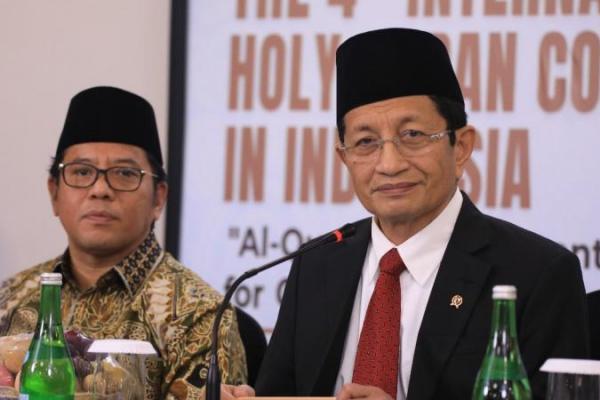 Menag Nasaruddin Umar beri keterangan pers usai membuka MTQ Internasional (Foto: kemenag)