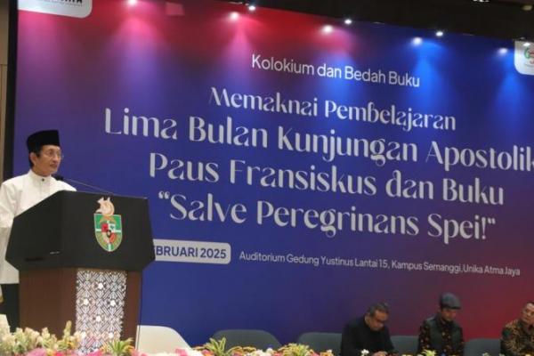 Di Universitas Katolik, Menag Perkenalkan Konsep Kurikulum Cinta