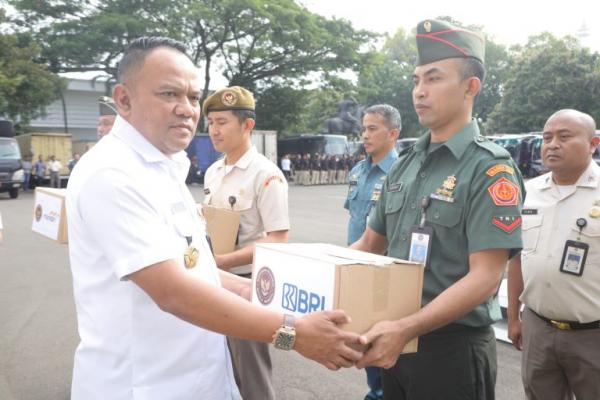 Kemhan Terima Bantuan Sembako Idul Fitri dari Mitra Perbankan