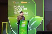 Wakil Menteri Perindustrian, Faisol Riza pada pembukaan Forum Industri Hijau 2025 di Bandung, Rabu (30/4).