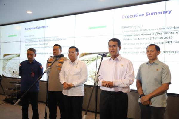 Mentan Bongkar Kecurangan Beras, Potensi Rugikan Konsumen Rp99,35 Triliun