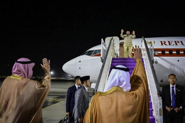 Presiden Prabowo Tinggalkan Arab Saudi, Lanjut ke Rio de Janeiro