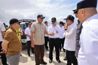 Menteri Pertahanan RI, Sjafrie Sjamsoeddin saat meninjau Proyek PSN (Foto: kemhan)