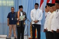Menteri Agama (Menag) Nasaruddin Umar saat melantik pengurus Ikatan Persaudaraan Iman Masjid (IPIM) Provinsi Kalimantan Tengah yang digelar di Kampus UIN Palangka Raya, Jumat (Foto: Kemenag)