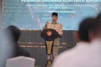 Menteri Desa dan Pembangunan Daerah Tertinggal (Mendes PDT) Yandri Susanto dalam Deklarasi Pencanangan Zona Integritas, di Oproom Kemendes PDT, Kalibata, Jakarta Selatan, Selasa (9/12/2025) (Foto: Humas Kemendes PDT)