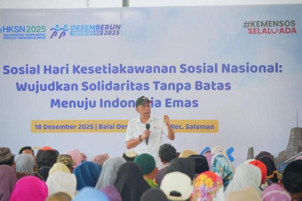 Hadiri HKSN 2025 Magelang, Wamensos Ajak Warga Perkuat Gotong Royong