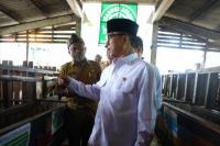 Menteri Desa dan Pembangunan Daerah Tertinggal (Mendes PDT) Yandri Susanto saat meninjau program ketahanan pangan di Desa Plosowahyu (Foto: Humas Kemendes PDT)