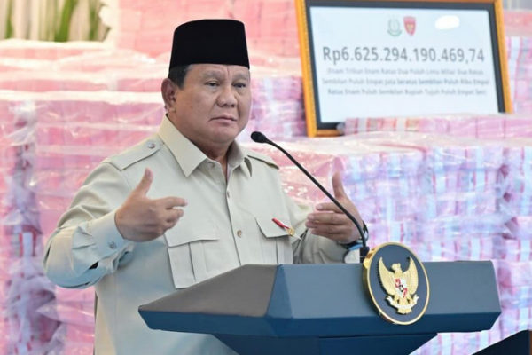 Penyelamatan Uang Negara Rp6,6 T, Prabowo: Ini Baru Ujung dari Kerugian Bangsa