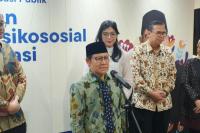Menteri Koordinator Pemberdayaan Masyarakat, A. Muhaimin Iskandar melakukan konferensi pers mengikuti Dialog Solidaritas dan Partisipasi Publik: Meningkatkan Ketahanan Psikososial sebagai Fondasi Pemberdayaan Masyarakat di Jakarta (Foto: Vaza/Indonesiainfo.id)