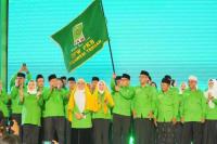 Bendera Dewan Pengurus Wilayah (DPW) PKB Sulawesi Tengah dikibarkan (Foto: Ist/Indonesiainfo.id)